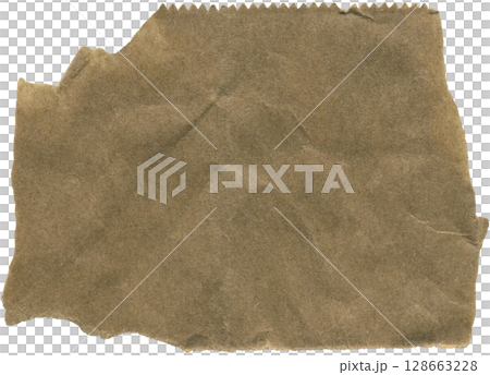 Brown wrinkled kraft paper sheet. For packaging, gift wrapping, and creative crafting projects Brown wrinkled kraft paper sheet. For packaging, gift wrapping, and creative crafting projects 128663228