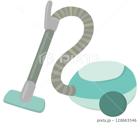 シンプルな掃除機のイラスト ベクター素材 128663546