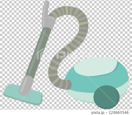 シンプルな掃除機のイラスト ベクター素材 128663546