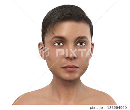 Healthy boy, illustration Healthy boy, illustration 128664960