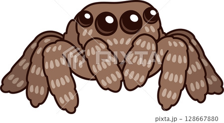 Cute cartoon jumping spider drawing Cute cartoon jumping spider drawing 128667880