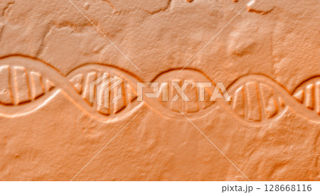 Molecule of DNA, illustration 128668116