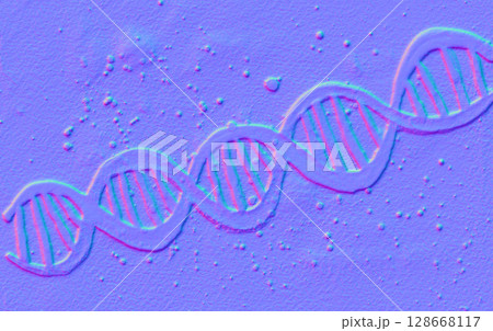 Molecule of DNA, 3D illustration 128668117