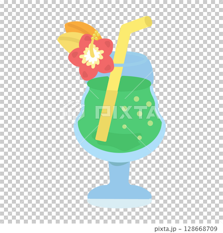 トロピカルジュース　イラスト 128668709