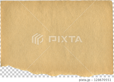 Vintage wrinkled paper. Realistic aged beige paper scrap for background, scrapbooking, paper collage making Vintage wrinkled paper. Realistic aged beige paper scrap for background, scrapbooking, paper collage making 128670551