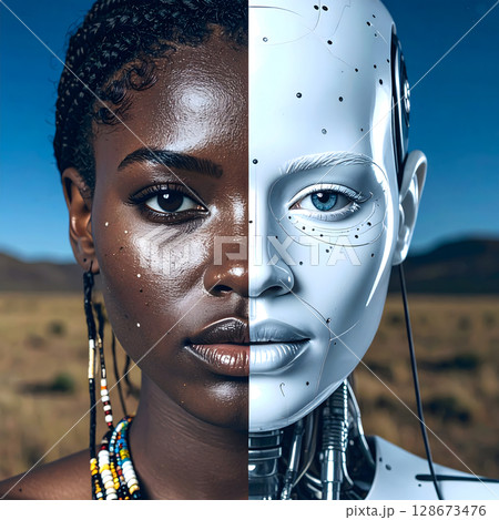 Harmony of a Young African Womans Essence Harmony of a Young African Womans Essence 128673476
