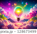 Imagination Unleashed in Flat Design 128673499
