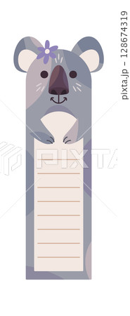 Koala animal bear bookmark design 128674319