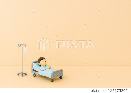 こどもの入院に備える医療保険|安心を支える制度のイメージ こどもの入院に備える医療保険|安心を支える制度のイメージ 128675262