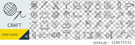 工藝圖標集 128675531