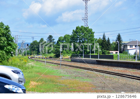 JR北海道、根室本線の池田駅から常豊信号場までの車窓風景 JR北海道、根室本線の池田駅から常豊信号場までの車窓風景 128675646
