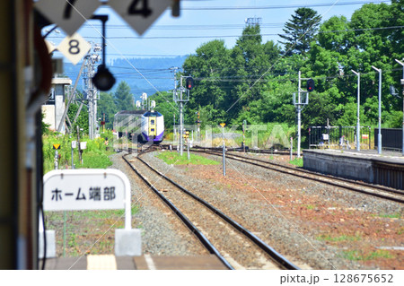 JR北海道、根室本線の池田駅から常豊信号場までの車窓風景 JR北海道、根室本線の池田駅から常豊信号場までの車窓風景 128675652