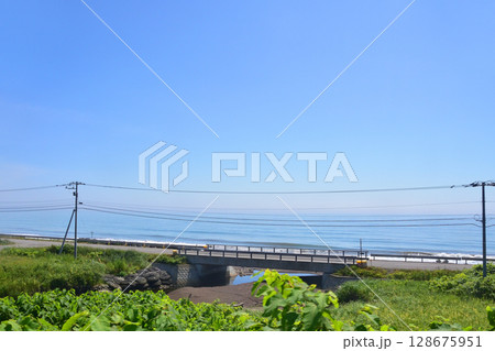 JR北海道、根室本線の常豊信号場から白糠駅までの車窓風景 128675951