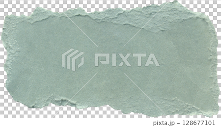 Realistic light blue paper with torn edges. Carton sheet with rough border for collage, vintage DIY projects, backgrounds, scrapbooking  128677101