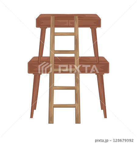 Illustration of Ladder Illustration of Ladder 128679392