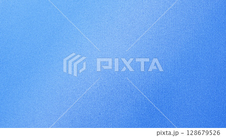 ブルー青空色ザラザラ質感グラデーション背景素材　高級感テクスチャー　光沢 128679526