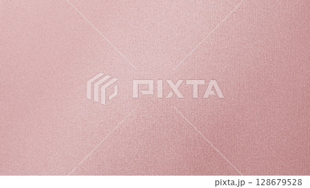 光沢感のあるピンクゴールド色の高級感のある背景テクスチャー　ザラザラ豪華　上品サテン風 128679528