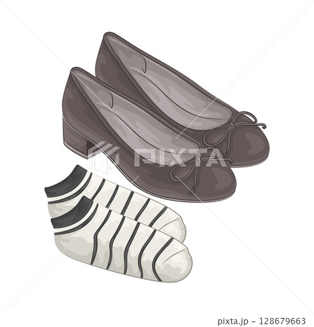 Illustration of Woman Shoes 128679663