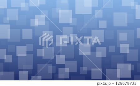 Abstract futuristic blue background with square shapes and flow lights. Vector illustration 128679733