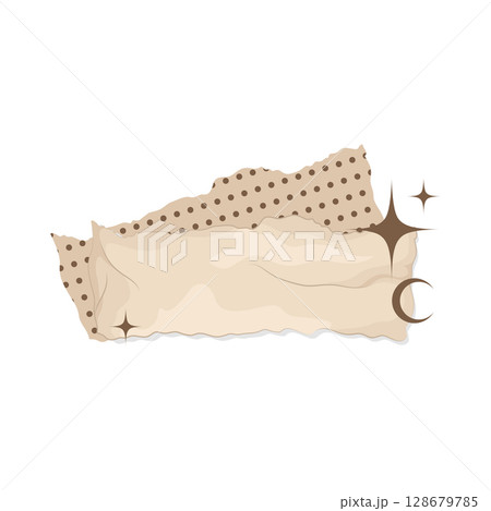 Illustration of Torn Paper 128679785