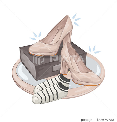 Illustration of High Heels 128679788