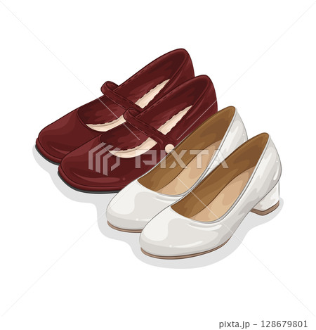Illustration of Woman Shoes  128679801