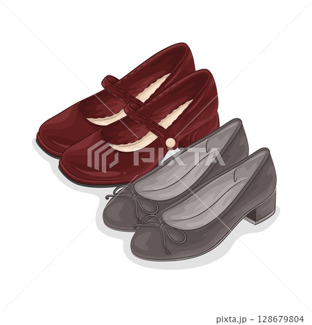 Illustration of Woman Shoes  128679804