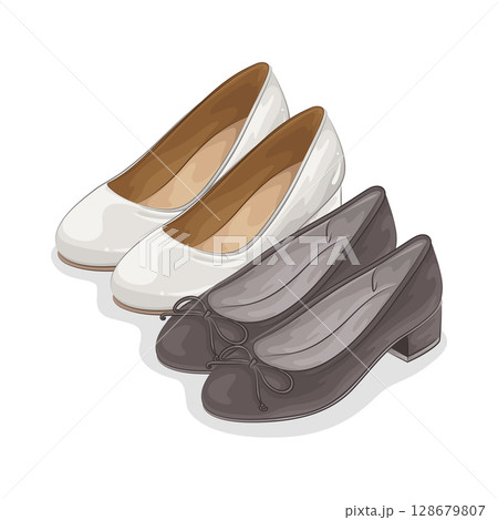 Illustration of Woman Shoes  128679807