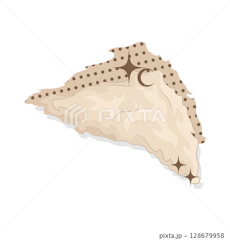 Illustration of Aesthetic Torn Paper 128679958