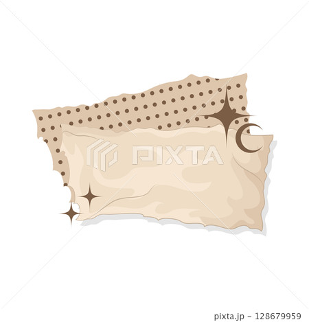 Illustration of Aesthetic Torn Paper 128679959