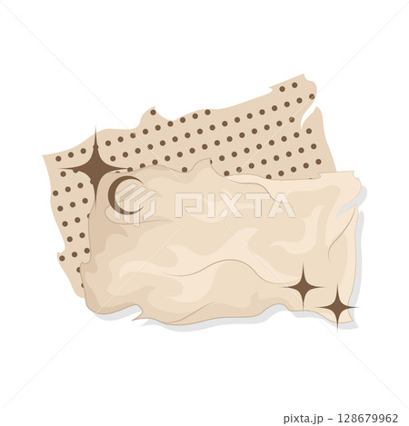 Illustration of Aesthetic Torn Paper Illustration of Aesthetic Torn Paper 128679962