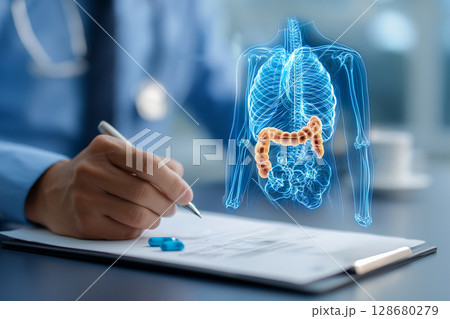 消化器系の先進的な医療イメージング 128680279