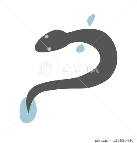 うなぎのベクターイラスト うなぎのベクターイラスト 128680436
