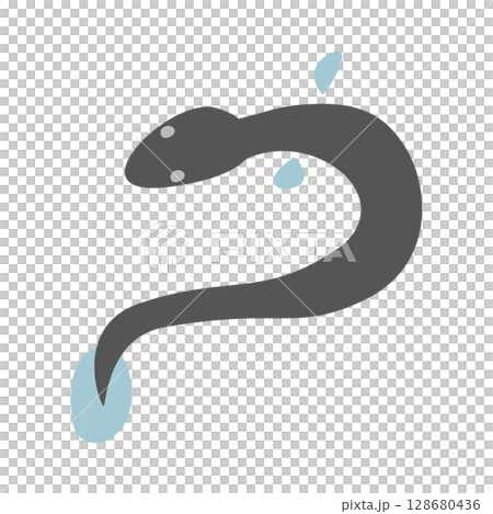 うなぎのベクターイラスト うなぎのベクターイラスト 128680436
