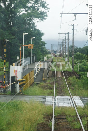 弘南鉄道弘南線からの車窓風景　境松駅 128681115