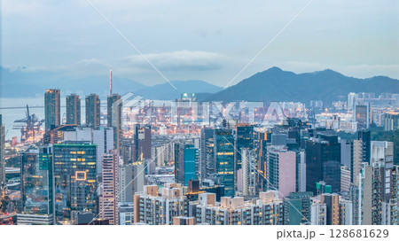 July 18 2025 Cheung Sha Wan Skyline with Waterfront Canopy 128681629