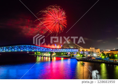 《神奈川県》八景島シーパラダイス・花火シンフォニア 128681950