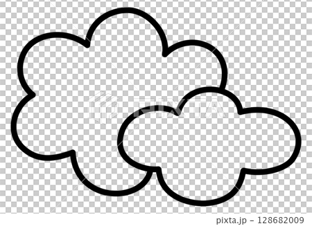Simple cloud illustration 128682009