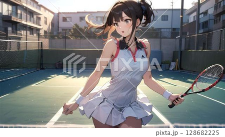 テニス女子 128682225