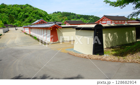 えさし藤原の郷 政庁南門前の路 岩手県 えさし藤原の郷 政庁南門前の路 岩手県 128682914