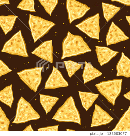 Vector Nachos Seamless Pattern Vector Nachos Seamless Pattern 128683077