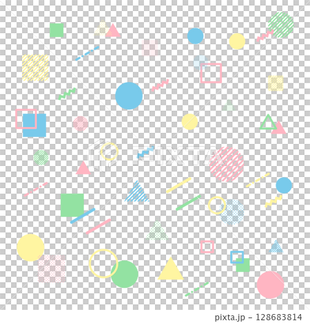 Colorful geometric pattern background material Colorful geometric pattern background material 128683814