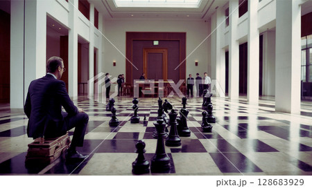 人間チェス 人間チェス 128683929