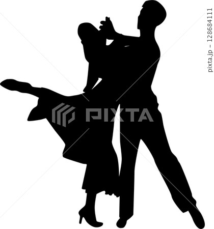 社交ダンスイラスト 128684111
