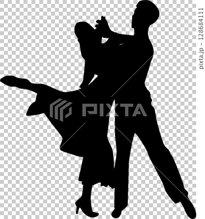 社交ダンスイラスト 128684111