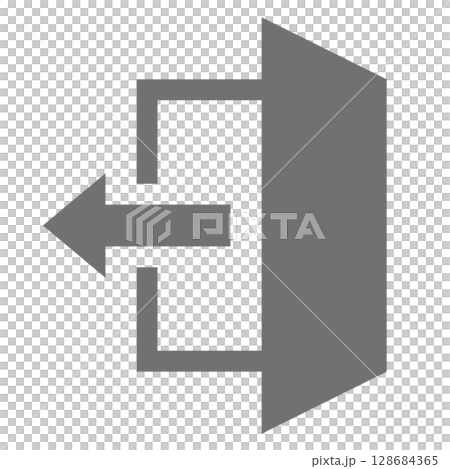 ログイン、ログアウトのベクターアイコン_04 ログイン、ログアウトのベクターアイコン_04 128684365