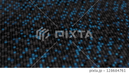 Image of texture with moving black, grey and blue dots Image of texture with moving black, grey and blue dots 128684761