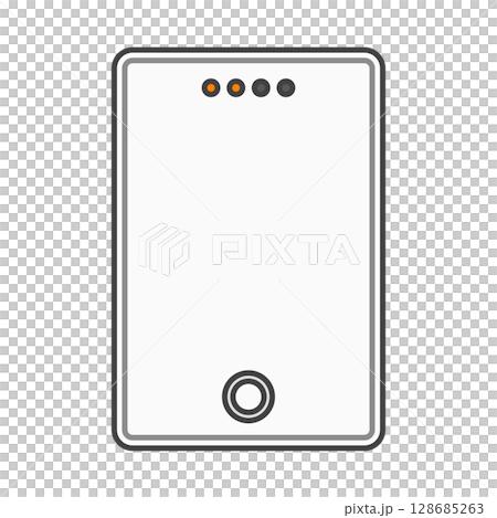低電量行動電池（智慧型手機充電器/行動電源）白色 128685263