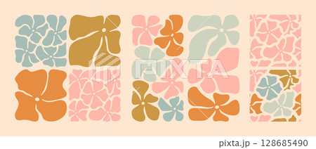 Abstract wavy decor. 128685490