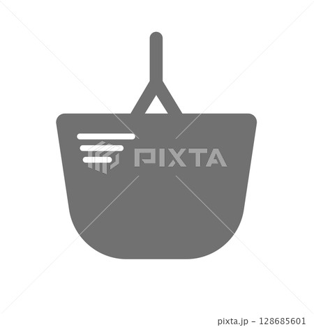 ショッピングバッグのシンプルなアイコン_05 128685601